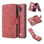 007 For Galaxy S8 + / G955 Crazy Horse Texture Flip Detachable Back Cover Leather Case with Card Slots & Wallet & Photo Frame(Red)
