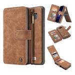 007 For Galaxy S8 + / G955 Crazy Horse Texture Flip Detachable Back Cover Leather Case with Card Slots & Wallet & Photo Frame(Brown)