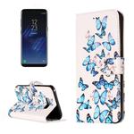 For Galaxy S8 Rose Gold Pattern Horizontal Flip Leather Protective Case with Holder & Card Slots & Wallet