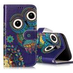 For Galaxy J5 (2017) (EU Version) Gloss Oil Embossed Ethnic Style Owl Pattern Horizontal Flip Leather Case with Holder & Card Slots & Wallet & Photo Frame