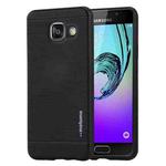 MOTOMO for Galaxy A5 (2016) / A510 Brushed Texture Metal + TPU Protective Case(Black)