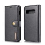 DG.MING Crazy Horse Texture Flip Detachable Magnetic Leather Case for Samsung Galaxy S10, with Holder & Card Slots & Wallet(Black)