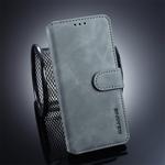DG.MING Retro Oil Side Horizontal Flip Case for Galaxy S10, with Holder & Card Slots & Wallet (Grey)