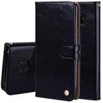 For Galaxy S9 Plus Oil Wax Texture Horizontal Flip Leather Case with Holder & Card Slots & Wallet(Black)