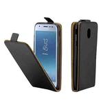 For Galaxy J3 (2017) / J330 Vertical Flip Business Style Leather Case Cover with Card Slot(Black)