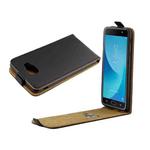 For Galaxy J7 Max Vertical Flip Business Style Leather Case Cover with Card Slot (Black)