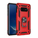 Sergeant Armor Shockproof TPU + PC Protective Case for Galaxy S10e, with 360 Degree Rotation Holder(Red)