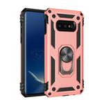 Sergeant Armor Shockproof TPU + PC Protective Case for Galaxy S10e, with 360 Degree Rotation Holder(Rose Gold)