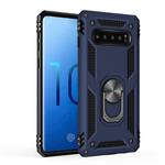 Sergeant Armor Shockproof TPU + PC Protective Case for Galaxy S10, with 360 Degree Rotation Holder (Blue)