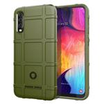 Shockproof Rugged  Shield Full Coverage Protective Silicone Case for Galaxy A50(Army Green)