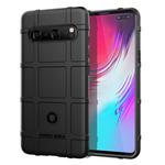 Shockproof Rugged  Shield Full Coverage Protective Silicone Case for Galaxy S10 5G(Black)