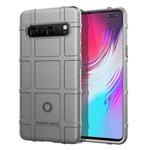 Shockproof Rugged  Shield Full Coverage Protective Silicone Case for Galaxy S10 5G(Grey)