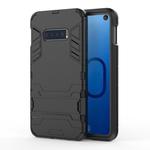 Shockproof PC + TPU Case for Galaxy S10e, with Holder(Black)
