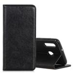 Magnetic Retro Crazy Horse Texture Horizontal Flip Leather Case for Galaxy A40, with Holder & Card Slots & Photo Frame(Black)