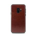 MOFI for Galaxy S9 PC+TPU+PU Leather Protective Back Cover Case (Dark Brown)