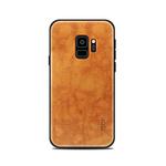 MOFI for Galaxy S9 PC+TPU+PU Leather Protective Back Cover Case(Light Brown)