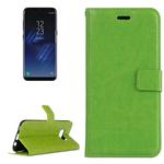 For Galaxy S8 Retro Crazy Horse Texture Horizontal Flip Leather Case with Holder & Card Slots & Wallet & Photo Frame(Green)