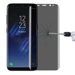 For Galaxy S8 / G950 0.3mm 9H Surface Hardness 3D Curved Privacy Anti-glare Full Screen Tempered Glass Screen Protector