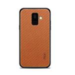 MOFI Honor Series Full Coverage PC + TPU + Cloth Case for Galaxy A6 (2018)(Brown)