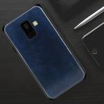 MOFI Shockproof PU Paste PC Case for Galaxy A6 (2018)(Blue)