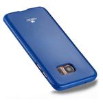 GOOSPERY JELLY CASE for Galaxy S7 Edge TPU Glitter Powder Drop-proof Protective Back Cover Case(Dark Blue)