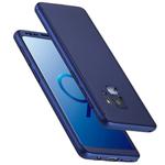 For Galaxy S9 Frosted PC Hard Fully Wrapped Protective Case Cover (Blue)