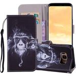 Colored Drawing Horizontal Flip Leather Case for Galaxy S8, with Holder & Card Slots & Wallet & Lanyard