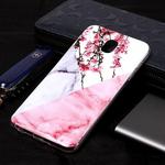 Marble Pattern Soft TPU Case For Galaxy J7 (2018)(Plum Blossom)