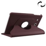 For Galaxy Tab A 7.0 (2016) / T280 / T285 360 Degrees Rotation Litchi Texture Horizontal Flip Solid Color Leather Case with Holder(Coffee)