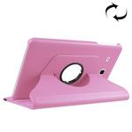 For Galaxy Tab A 7.0 (2016) / T280 / T285 360 Degrees Rotation Litchi Texture Horizontal Flip Solid Color Leather Case with Holder(Pink)