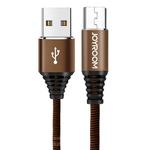 JOYROOM S-L316 1.2m 3D Aluminium Alloy USB to Micro USB Data Sync Charging Cable, For Samsung / Huawei / Xiaomi / Meizu / LG(Coffee)