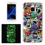 For Galaxy S7 / G930 Noctilucent&#160;Rubbish Pattern IMD Workmanship Soft TPU Protective Case