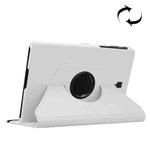 Litchi Texture Horizontal Flip 360 Degrees Rotation Leather Case for Galaxy Tab S4 10.5 T830 / T835, with Holder (White)