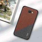 MOFI Cloth Surface + PC + TPU Protective Back Case for Galaxy J7 Prime 2 (Brown)