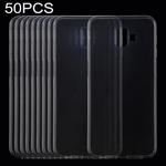 50 PCS 0.75mm Transparent TPU Case for Galaxy J6+