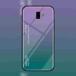 Gradient Color Glass Case for Galaxy J6+ (Purple)