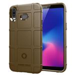 Shockproof Protector Cover Full Coverage Silicone Case for Samsung Galaxy A6s (Brown)