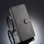 DG.MING Retro Oil Side Horizontal Flip Case for Galaxy Note9, with Holder & Card Slots & Wallet (Black)