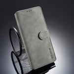 DG.MING Retro Oil Side Horizontal Flip Case for Galaxy Note9, with Holder & Card Slots & Wallet (Grey)