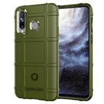 Shockproof Protector Cover Full Coverage Silicone Case for Galaxy A8s(Army Green)