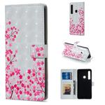 Sakura Pattern Horizontal Flip Leather Case for Galaxy A9 (2018), with Holder & Card Slots & Photo Frame & Wallet