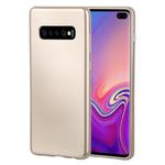 GOOSPERY I JELLY METAL TPU Case for Galaxy S10+(Gold)