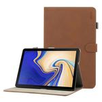 ENKAY Retro Frosted Texture Horizontal Flip Leather Case for Galaxy Tab S4 10.5 T830 / T835, with Holder & Sleep / Wake-up Function (Brown)