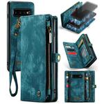 For Samsung Galaxy S10 CaseMe-008 Detachable Multifunctional Flip Leather Phone Case(Blue)