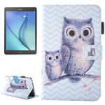 For Galaxy Tab A 7.0 (2016) / T280 Lovely Cartoon Wave Owl Pattern Horizontal Flip Leather Case with Holder & Card Slots & Pen Slot