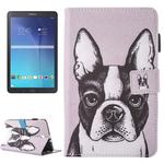 For Galaxy Tab E 9.6 / T560 Lovely Cartoon Bulldog Pattern Horizontal Flip Leather Case with Holder & Card Slots & Pen Slot