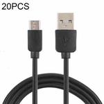 20 PCS 0.5A USB to USB-C / Type-C Charging Cable, Cable Length: about 1m