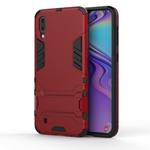 Shockproof PC + TPU Case for Galaxy M10, with Holder(Red)