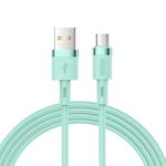 JOYROOM S-1224N2 1.2m 2.4A USB to Micro USB Silicone Data Sync Charge Cable (Green)