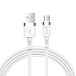 JOYROOM S-1224N2 1.2m 2.4A USB to Micro USB Silicone Data Sync Charge Cable (White)